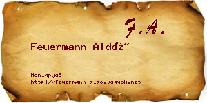 Feuermann Aldó névjegykártya
